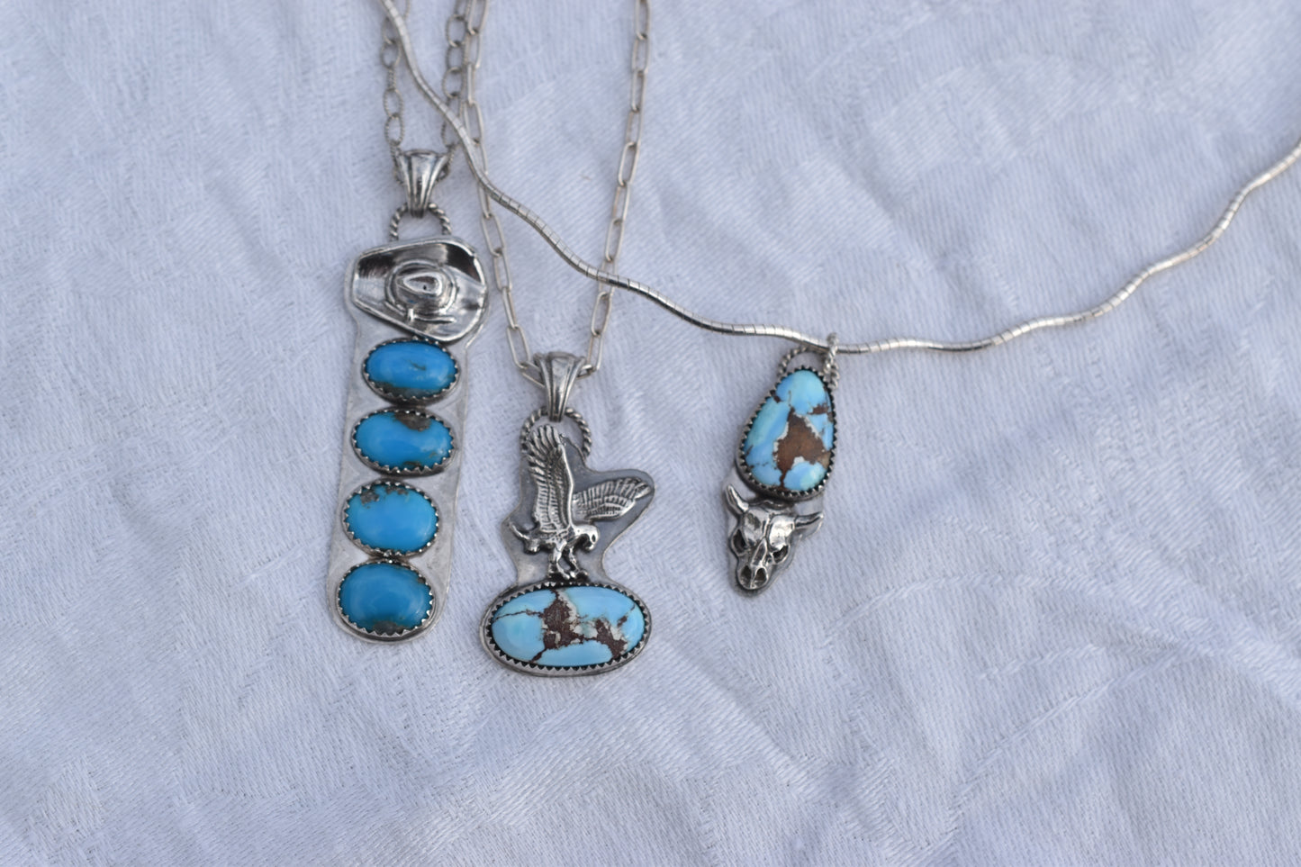 Golden Hills & Ox Skull Necklace