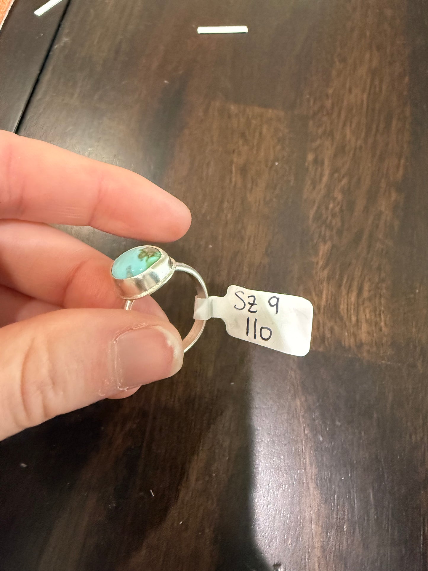 Blue Carico lake ring size 9