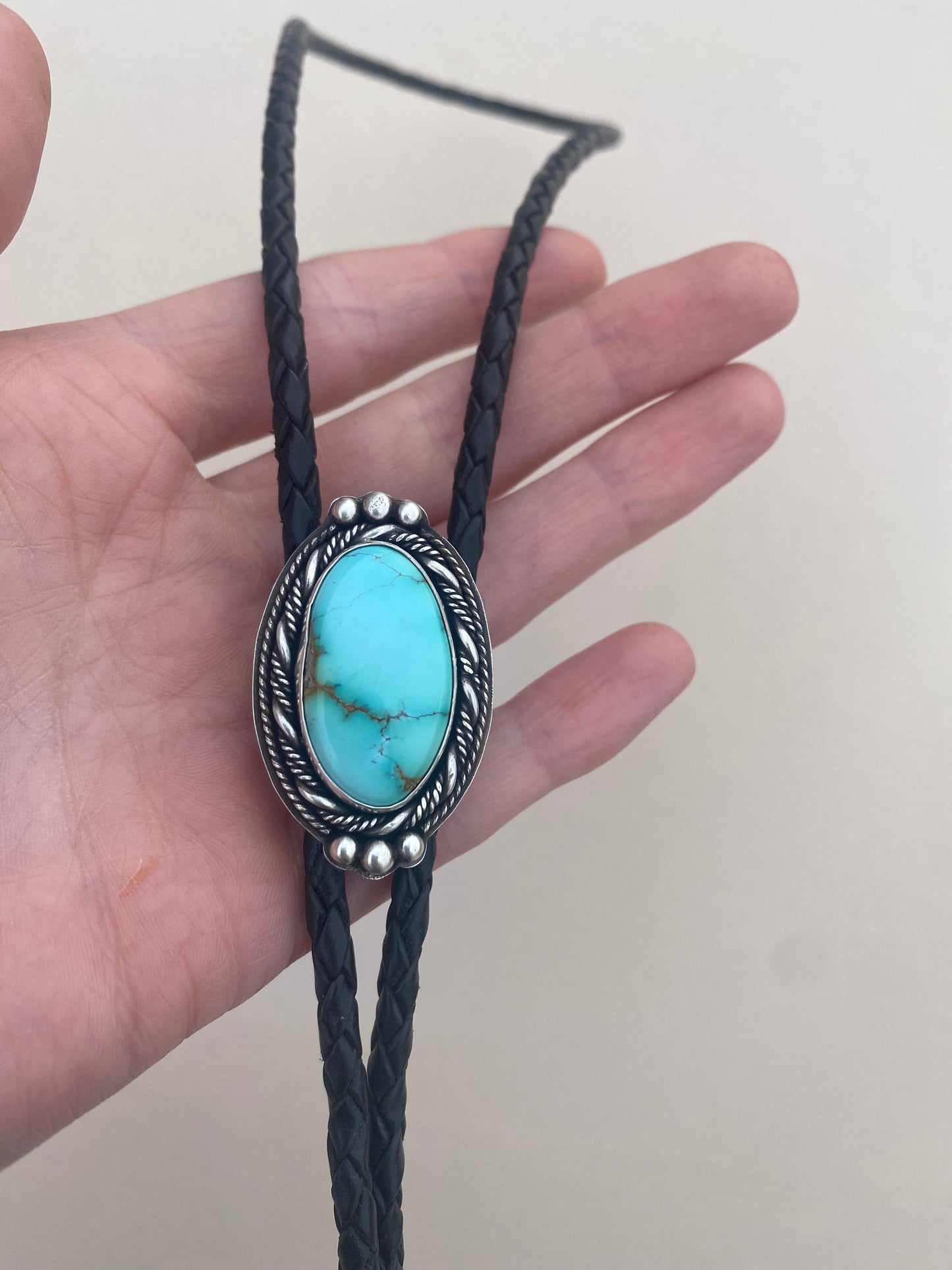 Bolo Tie Thunderbird Turquoise