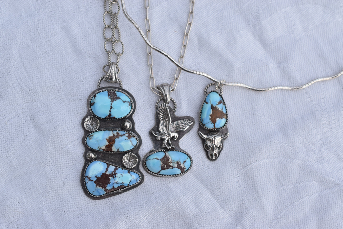 Golden Hills & Ox Skull Necklace