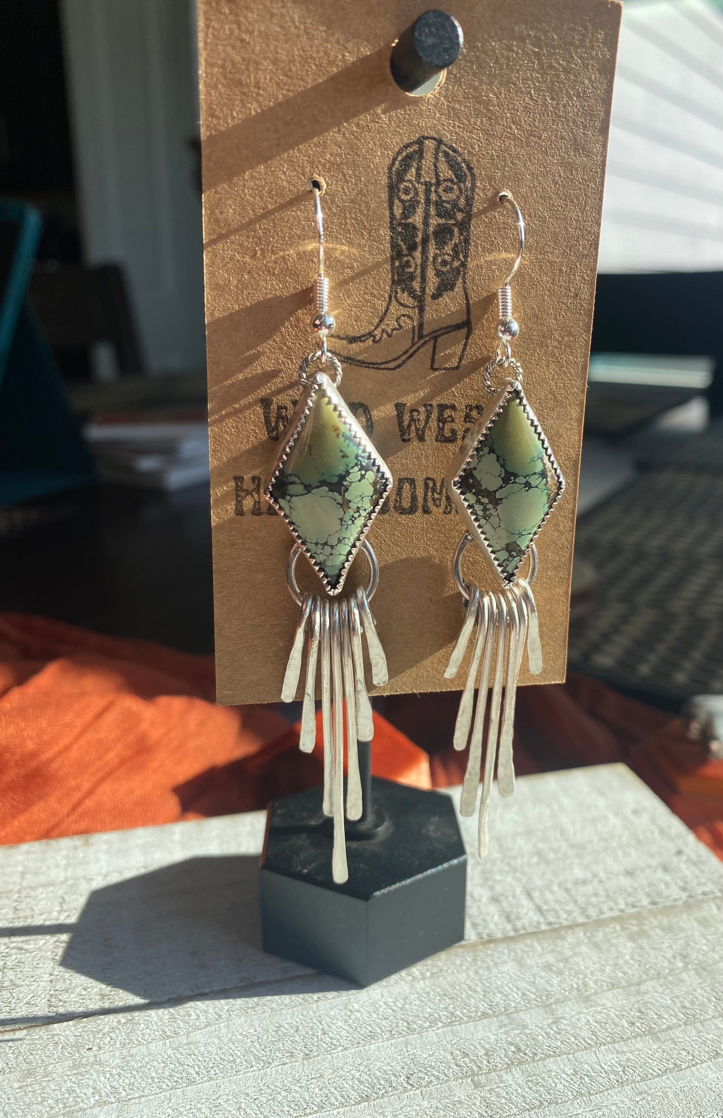 Green Goddess Hubei Earrings