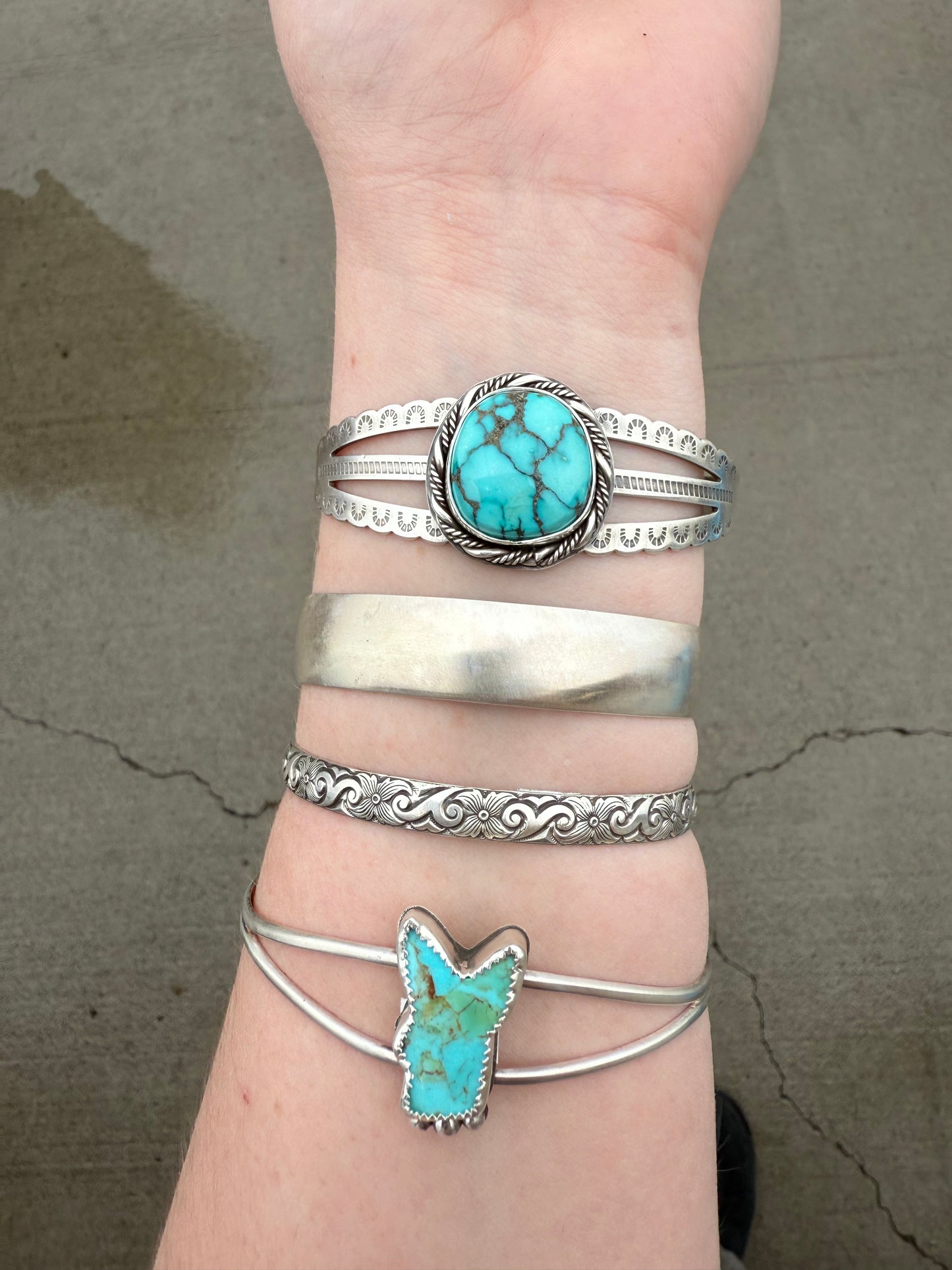 Cloud Mountain Stamped Cuff